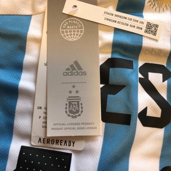 Adidas Argentina Messi Home Jersey 3 Stars 2022 - Picture 8 of 9